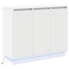 vidaXL Komoda LED Biały 90 x 32 x 75 cm Drewno inżynieryjne