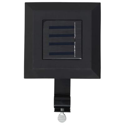 vidaXL Kwadratowe lampy solarne na zewnątrz, 6 szt, LED, 12 cm, czarne