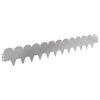 vidaXL Krawężnik do trawnika 30 pcs 103 x 15 cm Stal srebrny