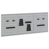 vidaXL Panel Narzędziowy 3 szt. Szary 150 x 1 x 60 cm