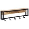 vidaXL Wieszak na ubrania, 87x10x27 cm, surowe drewno mango