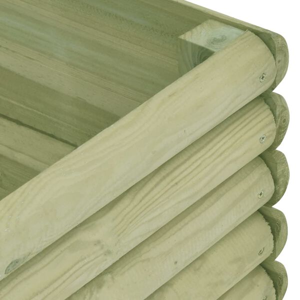 vidaXL Podwyższona donica, 206x100x48 cm, impregnowana sosna