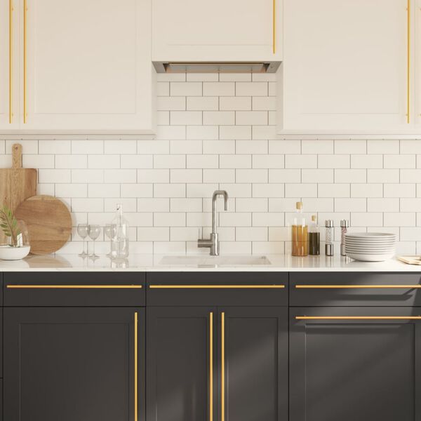 vidaXL Uchwyty do szafek, 20 szt., złote, 480 mm, stal nierdzewna