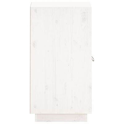 vidaXL Szafka, biała, 34x40x75 cm, lite drewno sosnowe