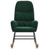 vidaXL Fotel bujany, ciemnozielony, tapicerowany aksamitem