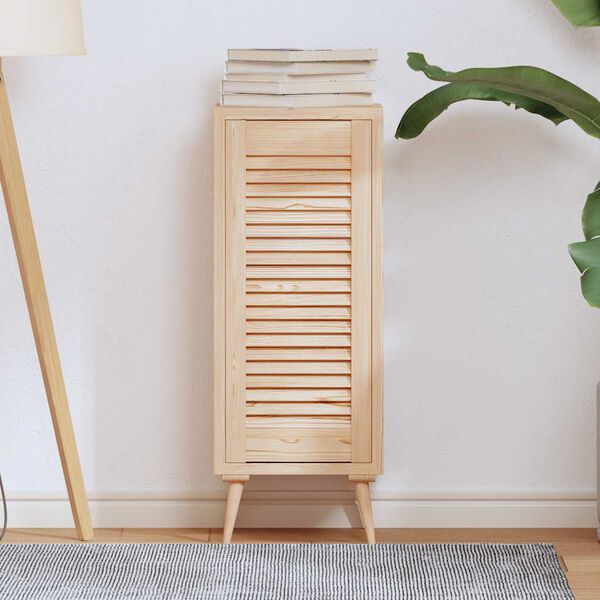 vidaXL Drzwi szafkowe z żaluzją 69x29,5 cm lite drewno sosnowe