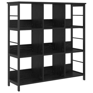 vidaXL P&oacute;łka na książki 9 poziomy 102 x 32 x 104,5 cm Czarny Dąb