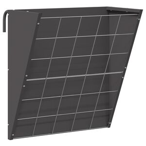 vidaXL Wiszący pojemnik na siano Czarny 61 x 33 x 66 cm 5 kg