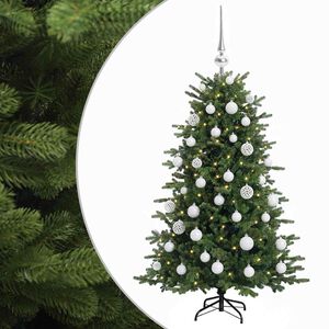 vidaXL Sztuczna choinka z bombką 120 cm 150 LED Ciepła biel