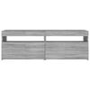 vidaXL Szafka pod TV z LED, szary dąb sonoma, 120x35x40 cm