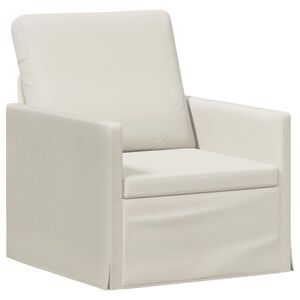 vidaXL Sofa pojedyncza kremowy 70 x 81 x 82 cm Welur