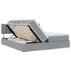 vidaXL Ł&oacute;żko z miejscem do przechowywania Jasnoszary 180 x 200 cm