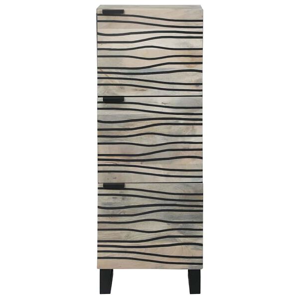 vidaXL Szafki i regały na media Biały i czarny 40 x 33 x 110 cm