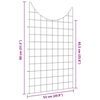 vidaXL Zestaw Ogrodzenia Stawu 8 pcs Zielony 50 x 80 cm Stal