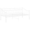 vidaXL Rama sofy, biała, metalowa, 90x200 cm