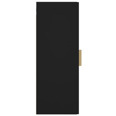 vidaXL Szafka wisząca, czarna, 34,5x34x90 cm