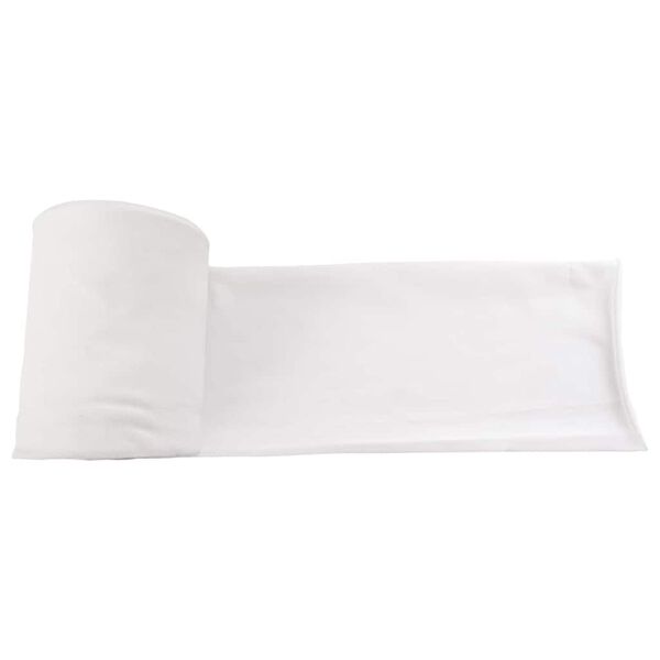 vidaXL Rura odpływowa Biały 16 x 5000 cm tkanina