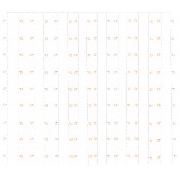 vidaXL Bajkowa zasłona świetlna, 3x3m, 300 LED, ciepła biel, 8 funkcji