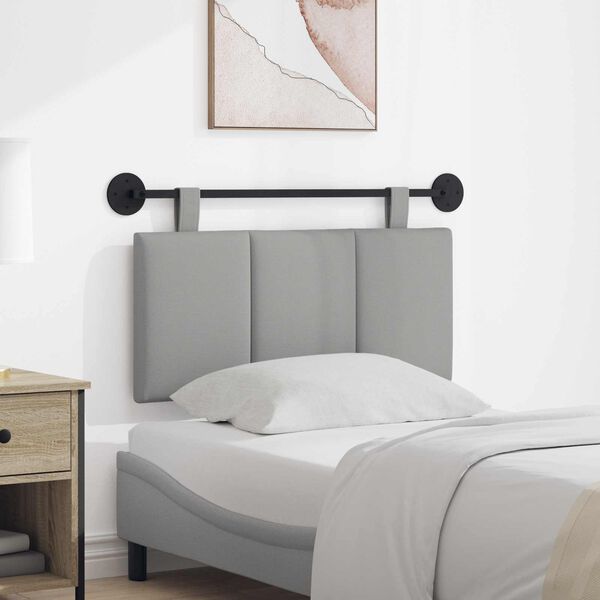 vidaXL Wisząca Głowa Paski Szary chmur 90 x 55 x 5 cm tkanina