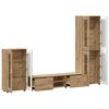 vidaXL Zestaw szafek RTV Dąb rzemieślniczy Materiał drewnopochodny