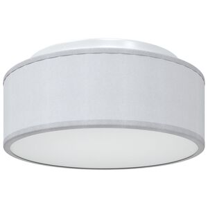 vidaXL Lampa Sufitowa Z reflektorami Szary 30 x 30 x 13,5 cm tkanina