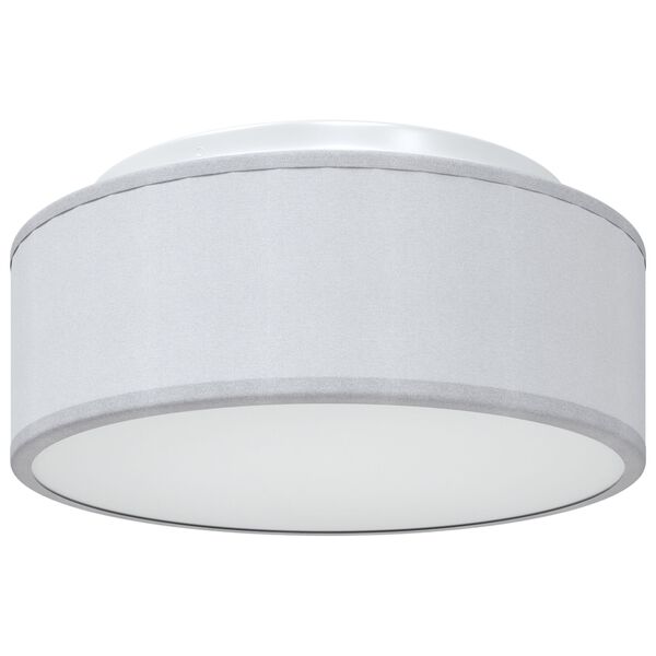 vidaXL Lampa Sufitowa Szary 30 x 13,5 cm tkanina