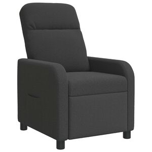 vidaXL Fotel recliner ciemnoszary Boucl&eacute;