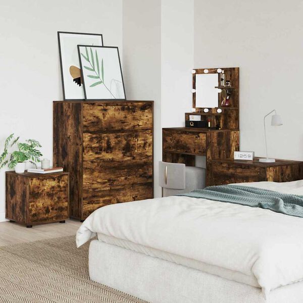 vidaXL Szafka Łazienkowa Dąb wędzony 40,5 x 40 x 44 cm