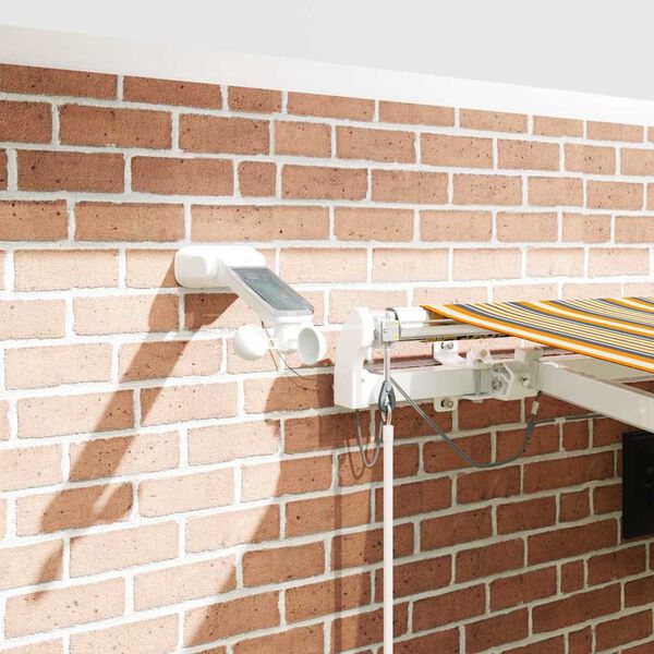 vidaXL Markiza zwijana Wielokolorowe 450 &times; 300 cm Poliester i Metal