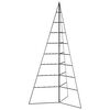 vidaXL Metalowa choinka świąteczna, do dekoracji, czarna, 180 cm