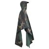 Wodoszczelne poncho przeciwdeszczowe na kemping, moro