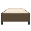 vidaXL Ł&oacute;żko kontynentalne, ciemnobrązowa, 90x190 cm, tkaniną