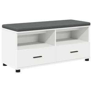 vidaXL Ławka w przedpokoju Biały 100 x 38 x 46 cm