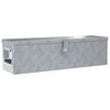 vidaXL Aluminiowa skrzynia, 80,5 x 22 x 22 cm, srebrna
