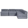 vidaXL Modułowa sofa 4 pcs Szary tkanina