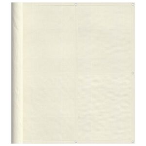 vidaXL Parawan balkonowy, kremowy, 120x700 cm, 100% poliester Oxford