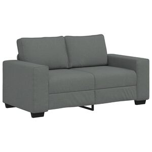 vidaXL Sofa 2-osobowa Ciemnoszara 160x77x82 cm Tkanina
