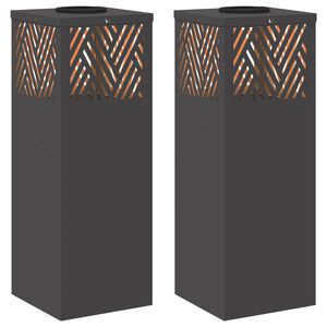 vidaXL Słoneczna LED lampa na ścieżkę 2 szt. Ciepła biel