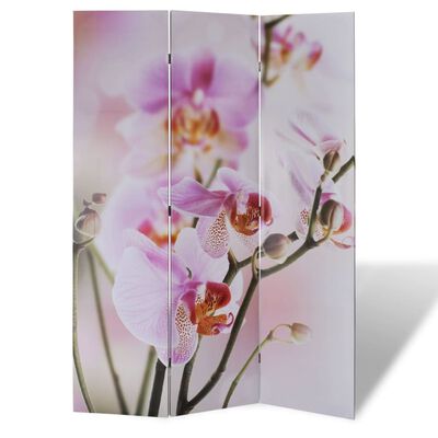 vidaXL Składany parawan, 120x170 cm, motyw kwiatowy