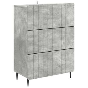 vidaXL Szafka z Szufladami Betonowy szary 66 x 34,5 x 92 cm