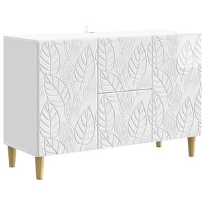 vidaXL Bufet Biały wysoki połysk 89 x 34,5 x 60 cm Drewno inżynieryjne