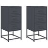 vidaXL Szafki nocne, 2 szt., antracytowe, 36x39x78 cm, stal