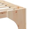 vidaXL Ramka ł&oacute;żka Brązowy 120 x 190 cm Lite drewno sosnowe