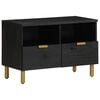 vidaXL Szafka pod TV, czarna, 70x33x46 cm, materiał drewnopochodny