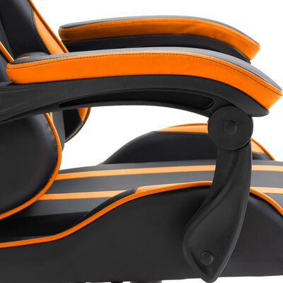vidaXL Fotel dla gracza, pomarańczowy, sztuczna skóra