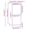vidaXL Szafki boczne, 2 szt., białe, 31,5x34x75 cm, drewno sosnowe