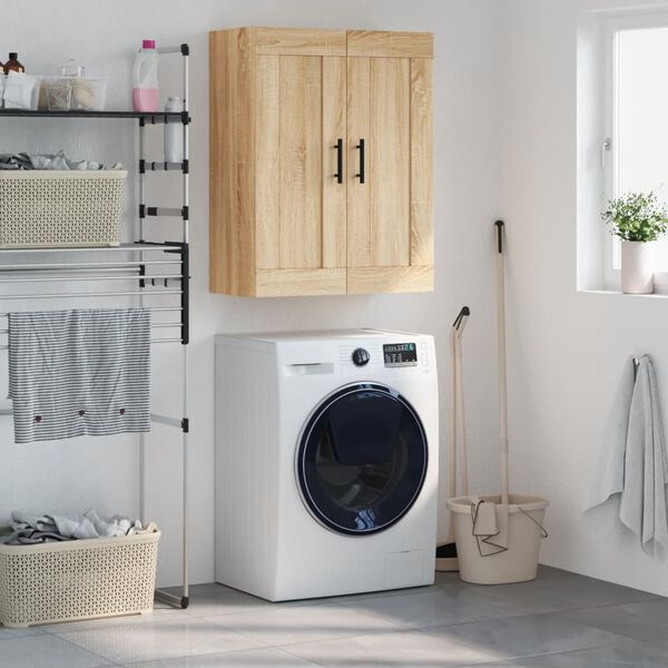 vidaXL Szafka wisząca, dąb sonoma, 69,5x34x90 cm