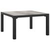 vidaXL Ogrodowy stolik kawowy, szary, 55x55x31 cm, DPC i stal