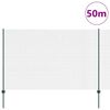 vidaXL Ogrodzenie z słupkiem Zielony 1,5 x 50 m Stal i PVC