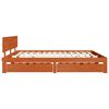 vidaXL Ramka ł&oacute;żka Woskowy Brąz 180 x 200 cm Lite drewno sosnowe